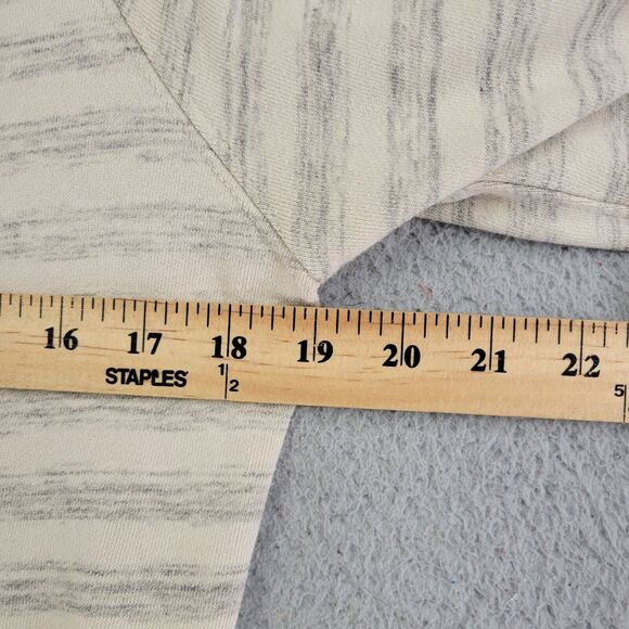 Vans Sweater Womens XS Gray Crewneck Striped Pullover Sweatshirt Casual - Picture 7 of 8